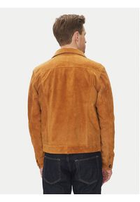 Serge Pariente Kurtka skórzana Jeans Brązowy Regular Fit. Kolor: brązowy. Materiał: skóra #4