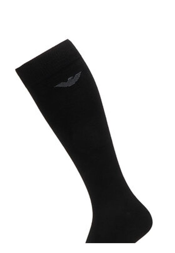 Emporio Armani Underwear Skarpety długie EM000556 AF14446 MC061 Czarny. Kolor: czarny. Materiał: bawełna