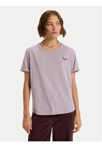Roxy T-Shirt Oceanwave Regular Emby ERJZT06030 Fioletowy Regular Fit. Kolor: fioletowy. Materiał: bawełna #1
