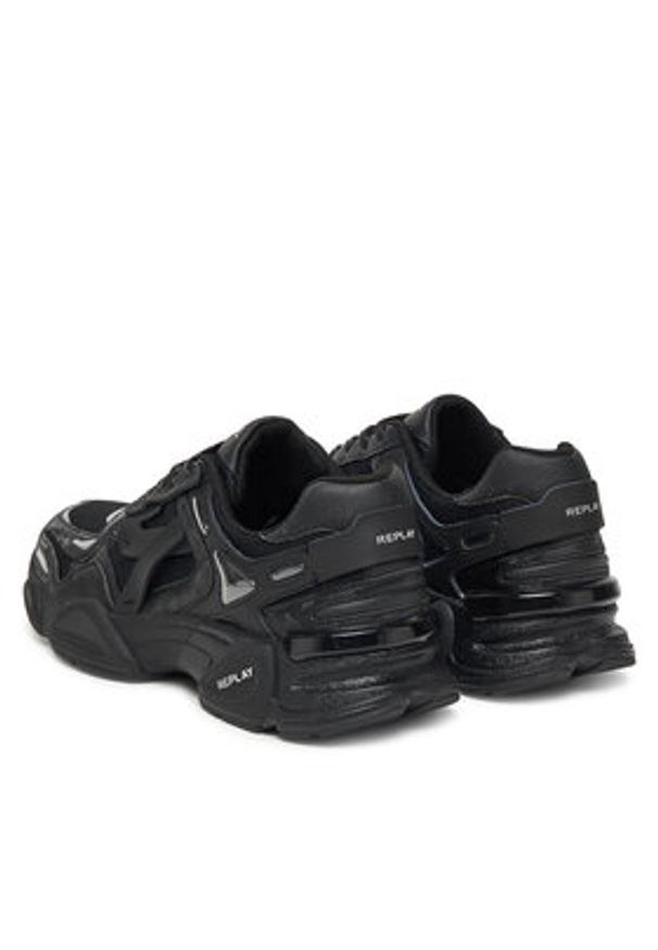 Replay - REPLAY Sneakersy GMS9M .000.C0017T Czarny. Kolor: czarny. Materiał: materiał