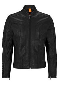 BOSS - Boss Kurtka skórzana 50492783 Czarny Slim Fit. Kolor: czarny. Materiał: skóra #3