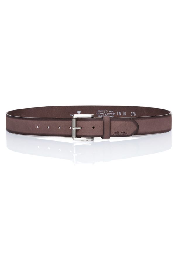 Tom Tailor - TOM TAILOR PASEK SKÓRZANY SOPO-TT376 441 40mm Ledergürtel RO2689. Materiał: skóra. Styl: klasyczny