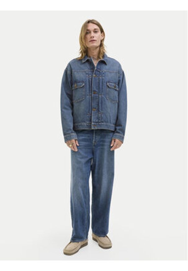 Jack & Jones Kurtka jeansowa Miles 12283761 Niebieski Regular Fit. Kolor: niebieski. Materiał: bawełna
