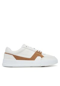 TOMMY HILFIGER - Tommy Hilfiger Sneakersy Th Court Craft FM0FM05551 Écru. Materiał: skóra