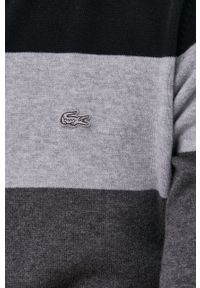 Lacoste Sweter bawełniany AH2157 męski kolor szary lekki. Okazja: na co dzień. Kolor: szary. Materiał: bawełna. Styl: casual #2