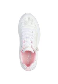 skechers - Adidasy Skechers Uno Lite - Easy Zip, Dzieci. Kolor: biały. Materiał: materiał, syntetyk. Sport: turystyka piesza