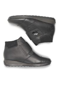 Rieker Botki 44255-00 Czarny. Kolor: czarny. Materiał: skóra #2