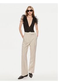 Vero Moda Spodnie materiałowe Nancy 10304626 Beżowy Straight Fit. Kolor: beżowy. Materiał: syntetyk