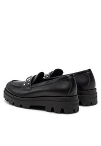 TwinSet - TWINSET Loafersy Mocassino 242GCJ024 Czarny. Kolor: czarny. Materiał: skóra