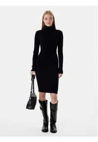 only - ONLY Sukienka dzianinowa Nellie 15363533 Czarny Regular Fit. Kolor: czarny. Materiał: syntetyk, wiskoza #2
