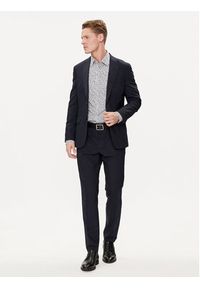 BOSS - Boss Koszula H-Hank 50512664 Niebieski Slim Fit. Kolor: niebieski. Materiał: bawełna