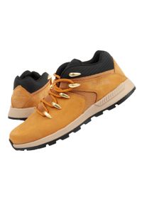 Buty męskie Timberland Sprint Trekker. Kolor: brązowy. Materiał: skóra, nubuk. Szerokość cholewki: normalna. Sport: bieganie