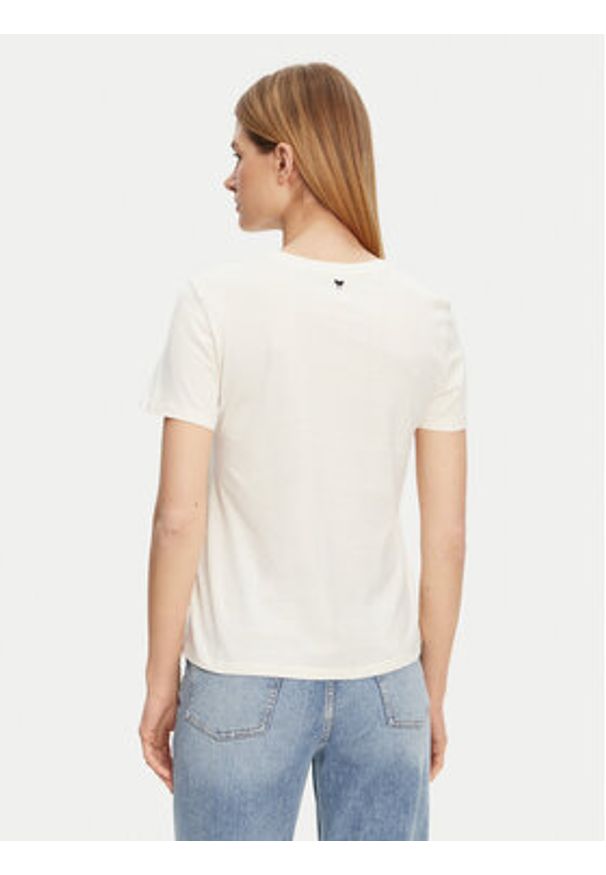 Weekend Max Mara T-Shirt Vello 2515971051 Écru Regular Fit. Materiał: bawełna