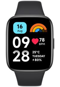 Smartwatch Xiaomi Redmi Watch 3 Active Czarny. Rodzaj zegarka: smartwatch. Kolor: czarny. Styl: casual, klasyczny, sportowy