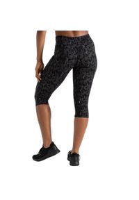 DARE 2B - Legginsy Damskie 3/4 Z Nadrukiem Influential Dash. Kolor: czarny. Wzór: nadruk