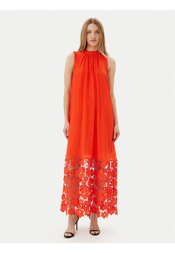 YAS Sukienka letnia Twigsy 26037703 Czerwony Relaxed Fit. Kolor: czerwony. Materiał: lyocell. Sezon: lato