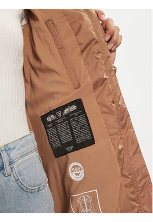 Guess Kurtka puchowa New Olga W4BL40 WEX52 Beżowy Regular Fit. Kolor: beżowy. Materiał: syntetyk