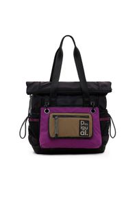Desigual Plecak Voyager 25SAKY17 Czarny. Kolor: czarny. Materiał: materiał