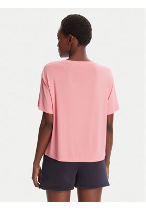 Hugo - HUGO T-Shirt Unite 50490707 Czerwony Relaxed Fit. Kolor: różowy. Materiał: wiskoza