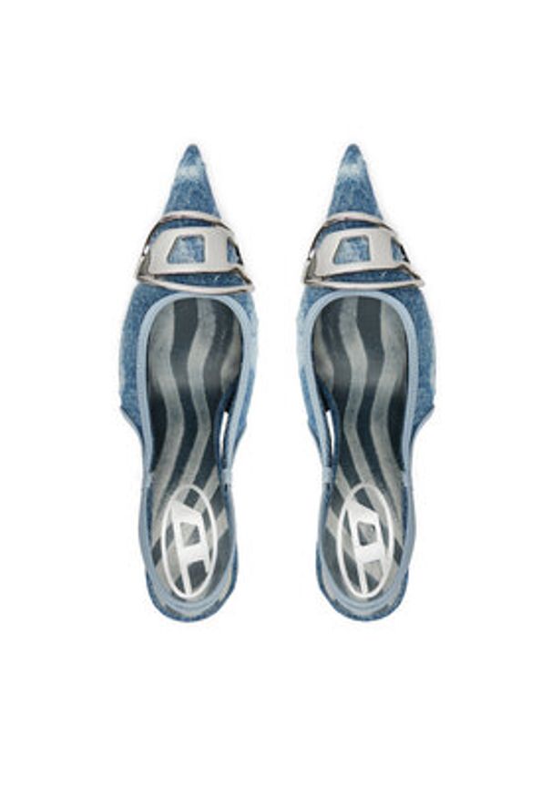 Diesel Sandały D-Venus Sb Y02985 PS288 T6348 Niebieski. Kolor: niebieski. Materiał: materiał