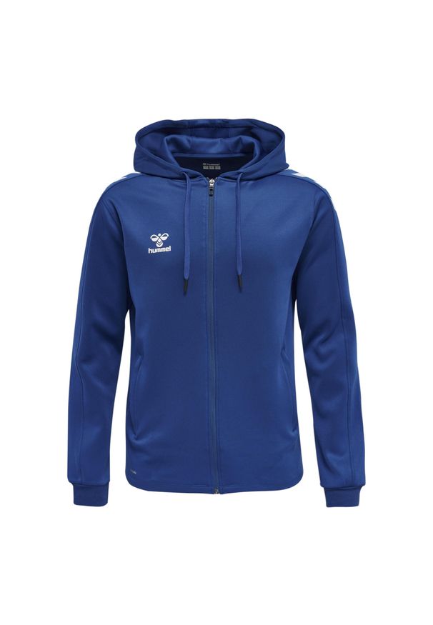 Bluza sportowa męska Hummel Zip. Kolor: niebieski, wielokolorowy, biały. Sport: piłka ręczna