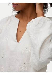 Vero Moda Bluzka Natali 10342739 Biały Regular Fit. Kolor: biały. Materiał: bawełna #3