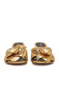 Gino Rossi - GINO ROSSI Klapki CEO-ROSE-LT2220-1 Złoty. Kolor: złoty. Materiał: skóra #7