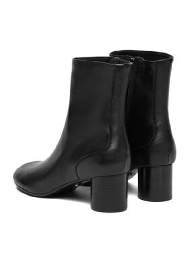 Gino Rossi Botki EO-HALA-VI887 Czarny. Kolor: czarny. Materiał: skóra