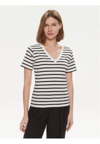 TOMMY HILFIGER - Tommy Hilfiger T-Shirt New Cody WW0WW40584 Écru Slim Fit. Materiał: bawełna