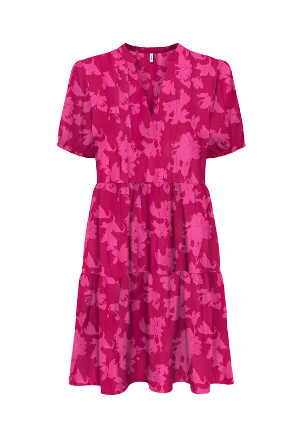 only - ONLY Sukienka letnia Nova 15222215 Różowy Regular Fit. Kolor: różowy. Materiał: wiskoza. Sezon: lato