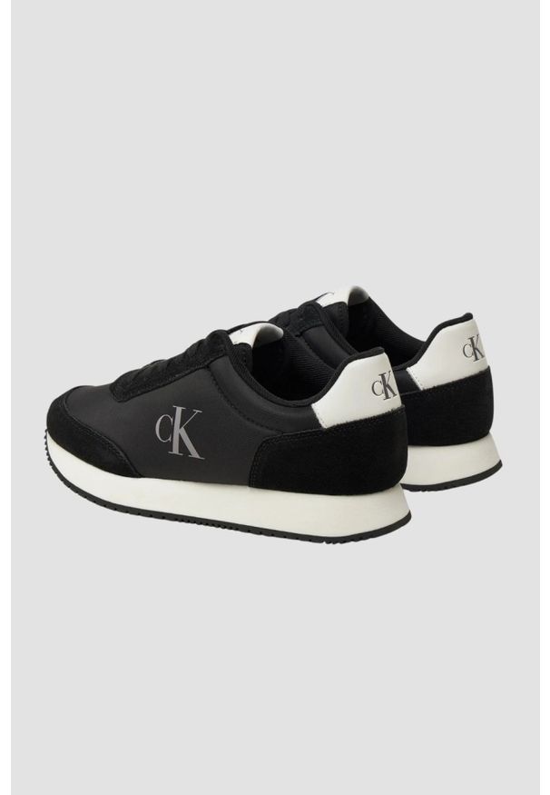 Calvin Klein - CALVIN KLEIN Czarne sneakersy damskie, Rozmiar 38. Kolor: czarny
