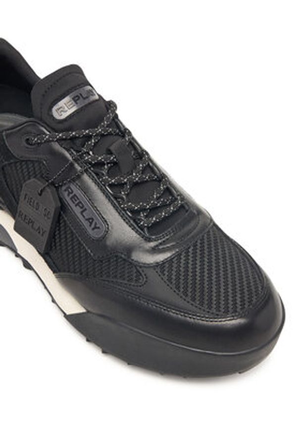 Replay - REPLAY Sneakersy GMSG9 .000.C0005L Czarny. Kolor: czarny. Materiał: skóra
