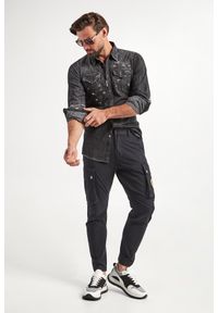 Koszula męska jeansowa DSQUARED2. Materiał: jeans #4
