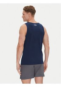 Under Armour Tank top Ua Sportstyle Logo Tank 1382883 Granatowy Loose Fit. Kolor: niebieski. Materiał: bawełna