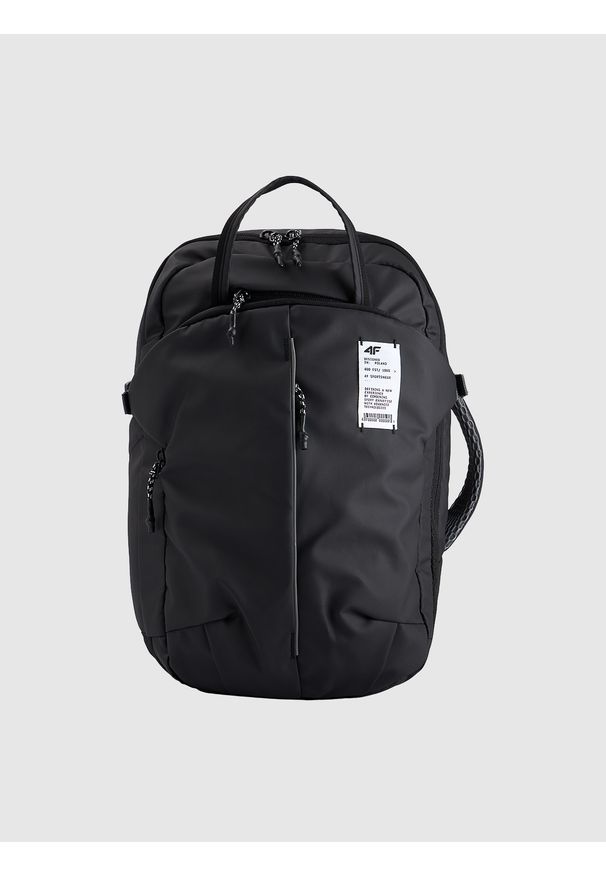 4f - 4F Plecak kabinowy (20 L) - czarny Uniwersalny. Kolor: czarny. Wzór: paski. Styl: casual