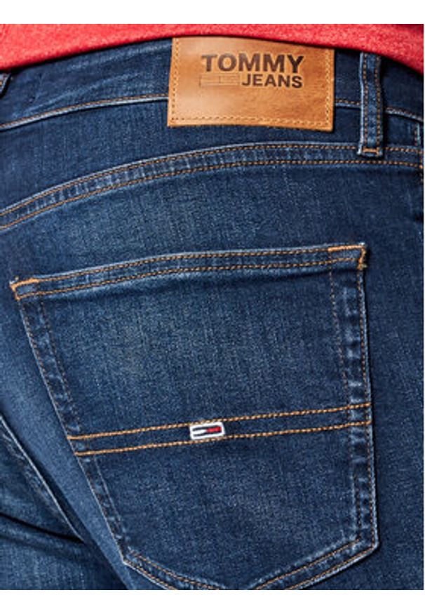 Tommy Jeans Jeansy Scanton DM0DM09553 Granatowy Slim Fit. Kolor: niebieski