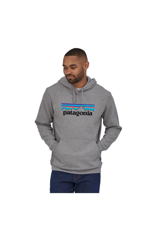 Bluza z kapturem Patagonia P-6 Logo Uprisal. Typ kołnierza: kaptur. Kolor: szary