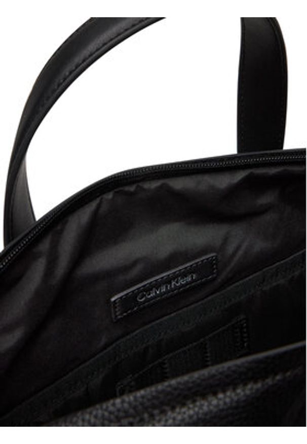 Calvin Klein Torba na laptopa Ck Must Laptop Bag K50K513050 Czarny. Kolor: czarny. Materiał: skóra