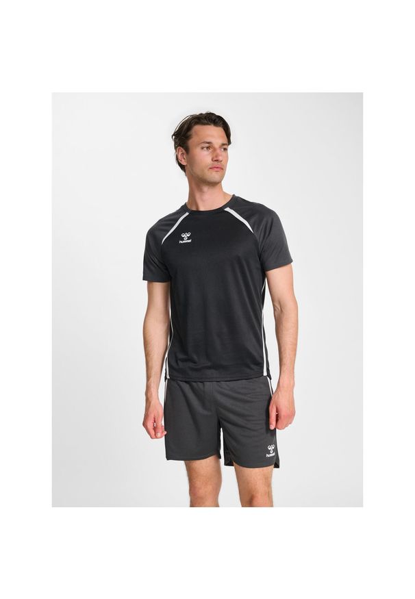 Koszulka Hummel Lead 2.0. Kolor: szary, czarny, wielokolorowy. Sport: koszykówka