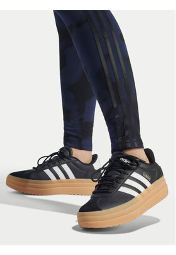 Adidas - adidas Legginsy Future Icons 3-Stripes IW7713 Granatowy Slim Fit. Kolor: niebieski. Materiał: bawełna