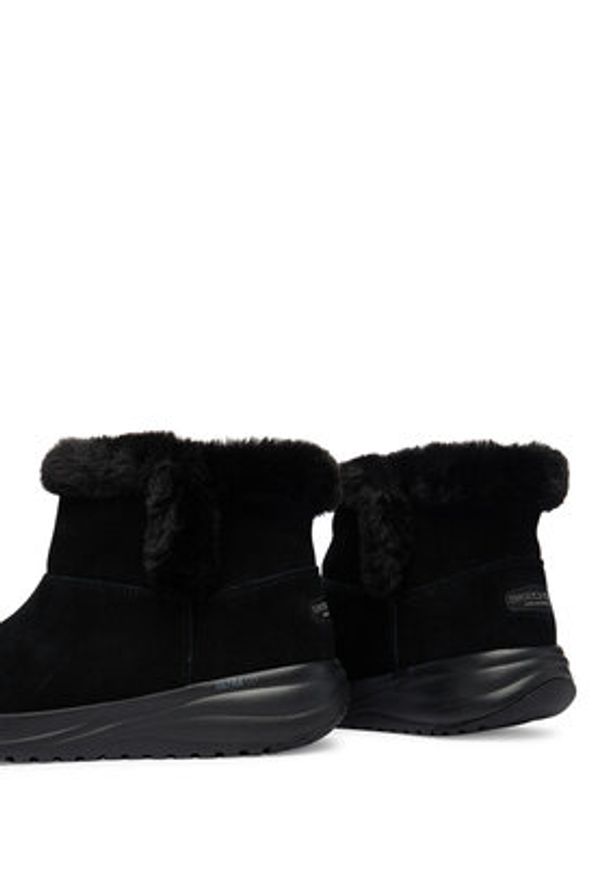 skechers - Skechers Botki On-The-Go Stellar 144775/BBK Czarny. Kolor: czarny. Materiał: skóra, zamsz