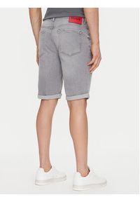 Hugo - HUGO Szorty jeansowe 50537720 Szary Slim Fit. Kolor: szary. Materiał: jeans #5