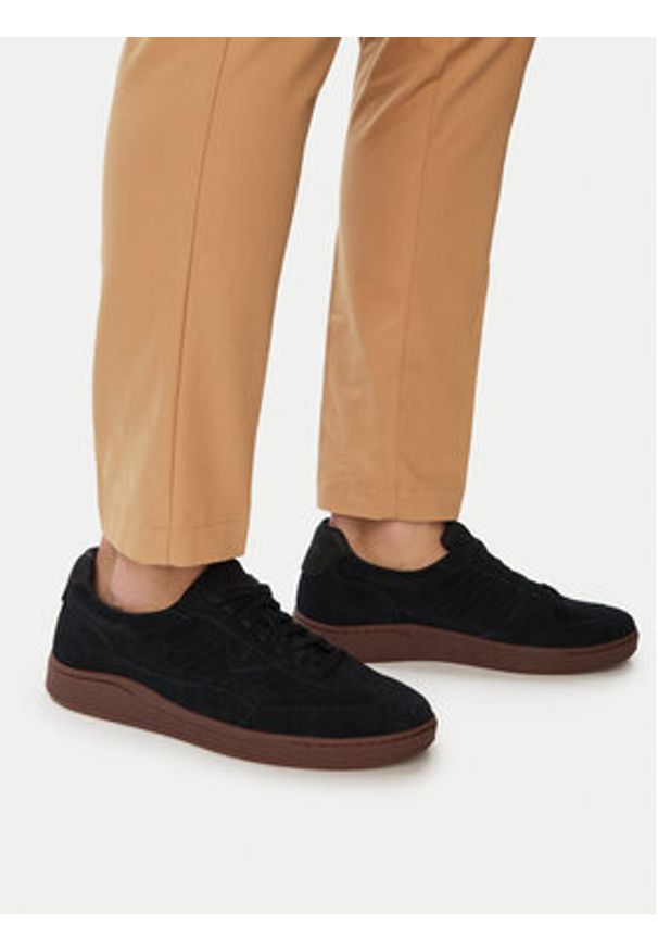 Clarks Sneakersy CraftRally Ace 26183359 Czarny. Kolor: czarny. Materiał: zamsz, skóra