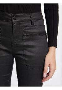 Morgan Spodnie materiałowe 241-PMASA Czarny Slim Fit. Kolor: czarny. Materiał: bawełna, syntetyk
