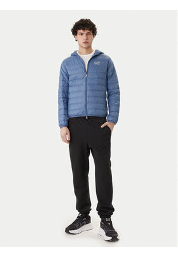 EA7 Emporio Armani Kurtka puchowa 8NPB24 PNGPZ UB064 Niebieski Regular Fit. Kolor: niebieski. Materiał: syntetyk