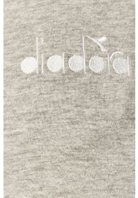 Diadora - Spodnie. Kolor: szary. Materiał: bawełna, dzianina. Wzór: gładki #2