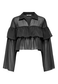 only - ONLY Bluzka Suzzi 15360661 Czarny Regular Fit. Kolor: czarny. Materiał: syntetyk #7