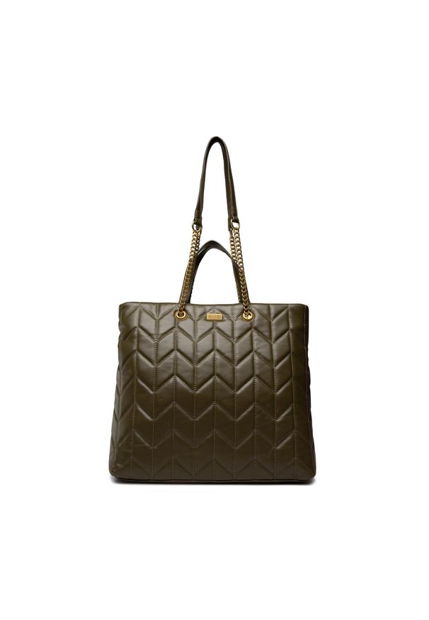 Torebka QUAZI MQT-J-008-02 Khaki. Kolor: zielony. Materiał: skórzane