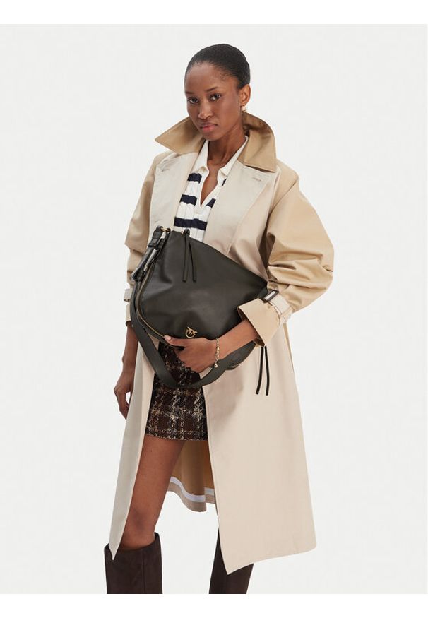 Pinko - PINKO Torebka Hobo Zip Around Classic Ai 25-26 PLTT 105113 A0QO Zielony. Kolor: zielony. Materiał: skórzane