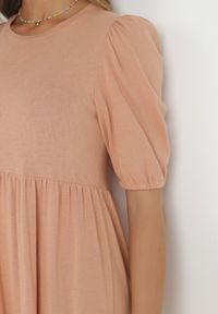 Born2be - Różowa Sukienka Bawełniana Ulrika. Okazja: na randkę, na co dzień. Typ kołnierza: kołnierz z falbankami. Kolor: różowy. Wzór: gładki. Materiał: bawełna. Długość rękawa: krótki rękaw. Sezon: wiosna, lato. Styl: casual, klasyczny. Długość: maxi #6